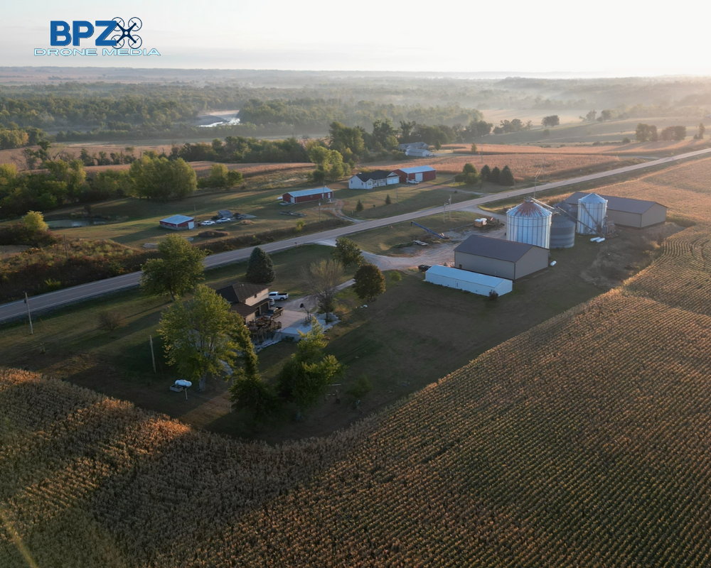 Drone Image of Iowa Farm